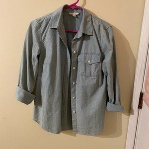 LL Bean Chambray Button Down Shirt